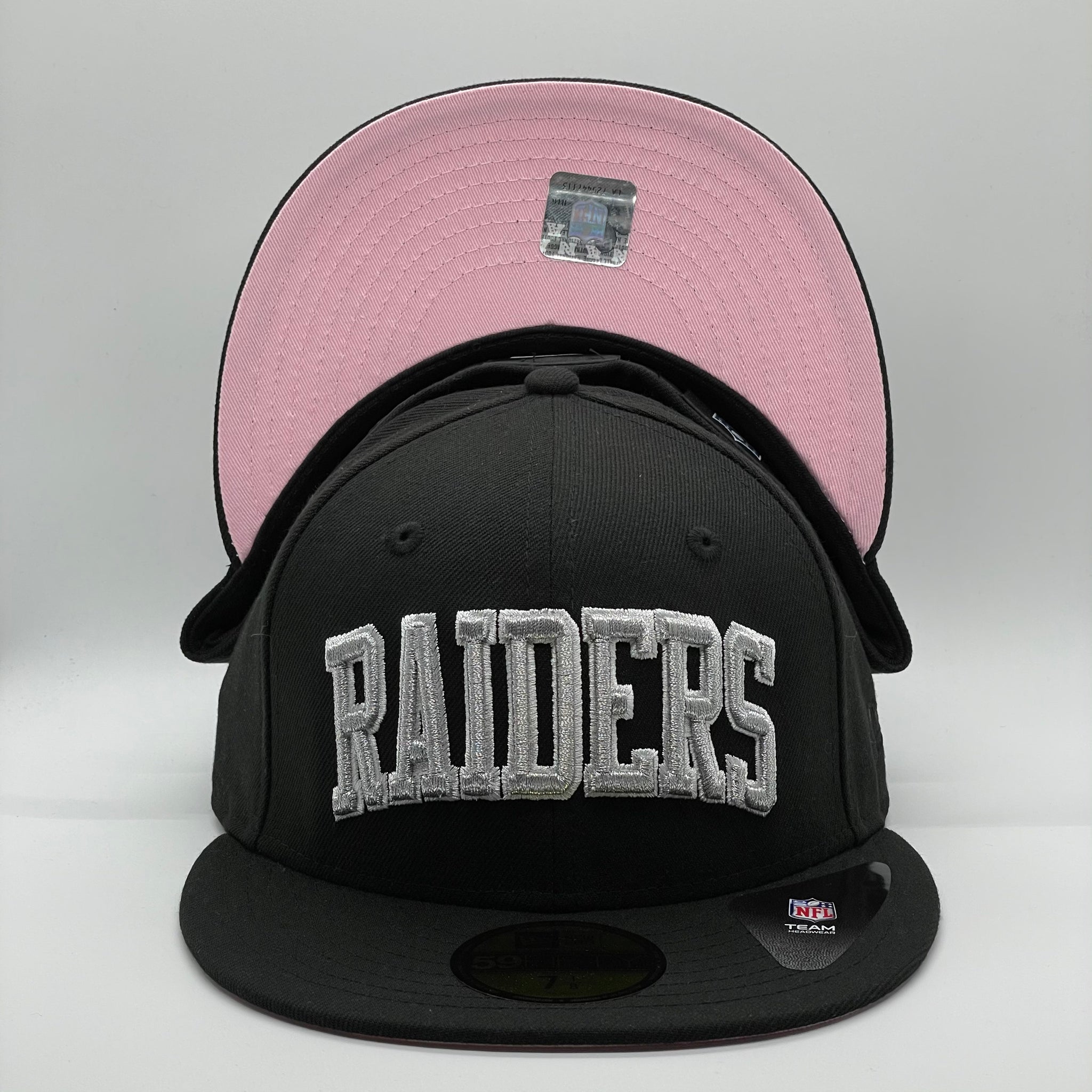 Raiders Fitted New Era 59FIFTY Pop Sweat Hat Cap Pink UV – THE 4TH