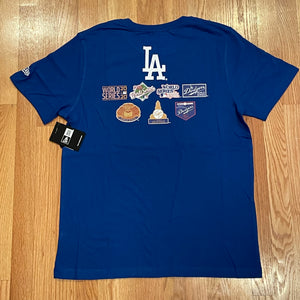 New Era QT '21 Los Angeles Dodgers 7x WS Champs T-Shirt - Blue