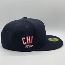 Load image into Gallery viewer, 59Fifty Onfield Chicago Cubs 4th of July 2021 Navy/Black UV
