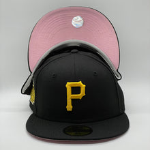 Load image into Gallery viewer, 59Fifty Pittsburgh Pirates 1960 World Series Black/Pink UV
