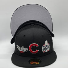 Load image into Gallery viewer, 59Fifty Chicago Cubs 2016 World Series Champions - Grey UV
