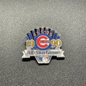 1990 All Star Game Patch Cubs Hard Enamel Pin - 1.25in
