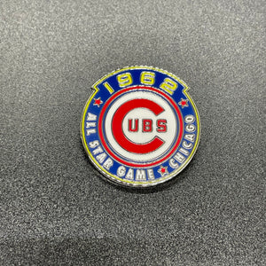 1962 All Star Game Patch Cubs Hard Enamel Pin - 1.25in
