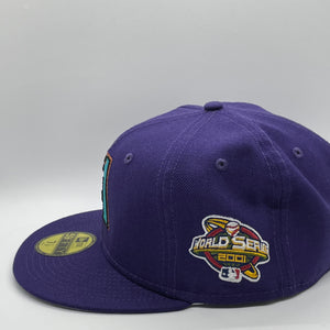 59Fifty Arizona Diamondbacks 2001 World Series Purple - Grey UV