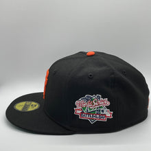 Load image into Gallery viewer, 59Fifty San Francisco Giants 1989 World Series &quot;Battle of the Bay&quot; Black - Green UV
