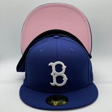 Load image into Gallery viewer, 59Fifty Brooklyn Dodgers Ebbets Field Royal Blue - Pink UV
