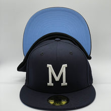 Load image into Gallery viewer, 59Fifty Milwaukee Braves 1957 World Series Navy - Icy Blue UV
