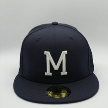 Load image into Gallery viewer, 59Fifty Milwaukee Braves 1957 World Series Navy - Icy Blue UV
