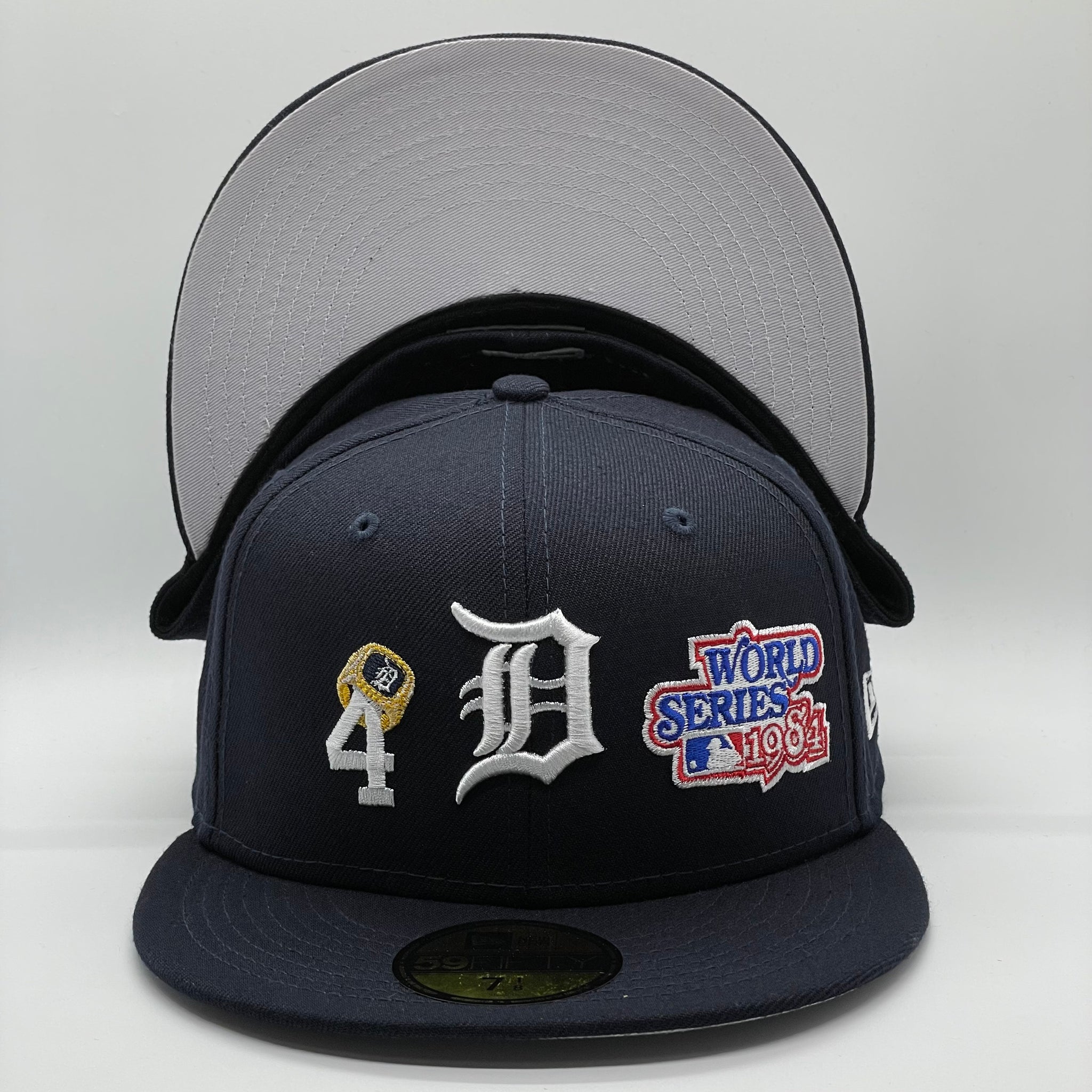 Detroit Tigers New Era 4x World Series Champions Count the Rings 59FIFTY  Fitted Hat - Navy