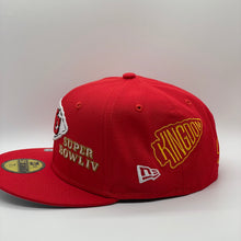 Load image into Gallery viewer, 59Fifty Kansas City Chiefs &quot;Count the Rings&quot; 2x Super Bowl Champions Red - Grey UV
