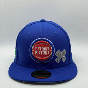 59Fifty Detroit Pistons City Transit Collection Royal - Grey UV