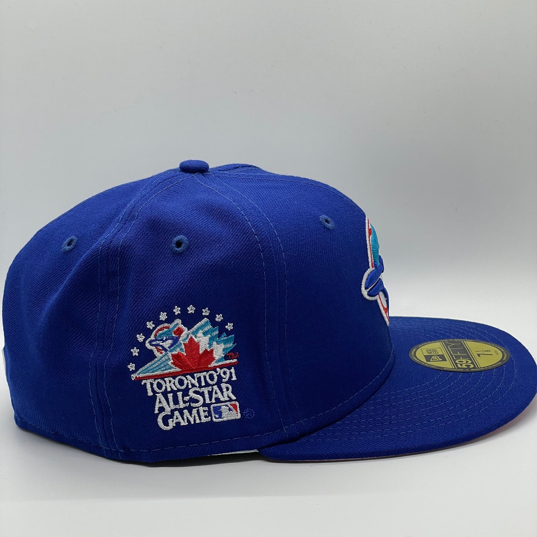 Exclusive Toronto Blue Jays New Era Fitted- Red w/ Pink UV- 7 5/8