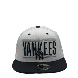9Fifty New York Yankees Retro Title 2-Tone Snapback  White/Navy - Grey UV