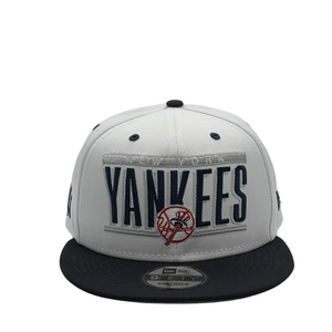 9Fifty New York Yankees ALT Retro Title 2-Tone Snapback  White/Navy - Grey UV
