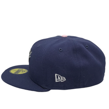 Load image into Gallery viewer, 59Fifty Fitted Fanatic x Burdeens L-Train Pink Line w/Pin Navy - Pink UV
