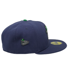 Load image into Gallery viewer, 59Fifty Fitted Fanatic x Burdeens L-Train Green Line w/Pin Navy - Green UV
