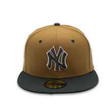 Load image into Gallery viewer, 59Fifty New York Yankees MLB 2-Tone Color Pack Brown/Charcoal - Grey UV
