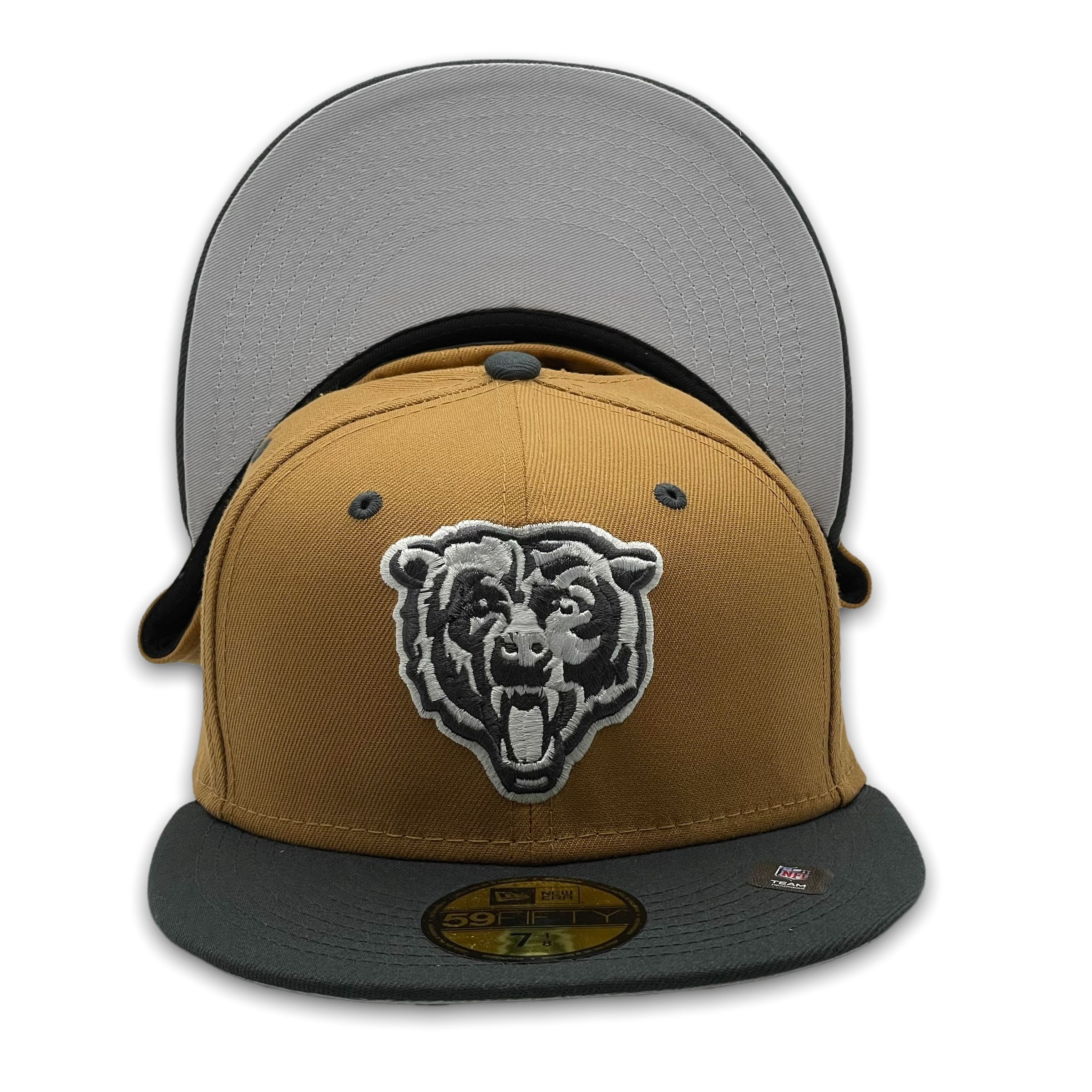 59FIFTY Chicago Bears NFL 2-Tone Color Pack Brown/Charcoal - Grey UV 6 7/8