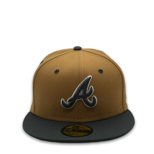 59Fifty Atlanta Braves MLB 2-Tone Color Pack Brown/Charcoal - Grey UV
