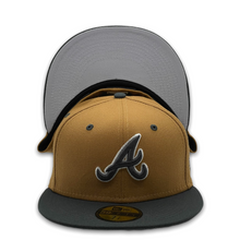 Load image into Gallery viewer, 59Fifty Atlanta Braves MLB 2-Tone Color Pack Brown/Charcoal - Grey UV
