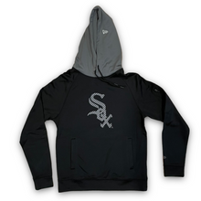 Load image into Gallery viewer, Chicago White Sox New Era City Arch Pinstripe Hoodie - Black/Grey
