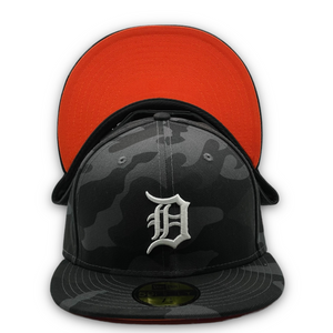 59Fifty Detroit Tigers Black Camo - Orange UV