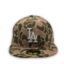 Load image into Gallery viewer, 59Fifty Los Angeles Dodgers &quot;Duck Camo&quot; 1988 World Series - Orange UV
