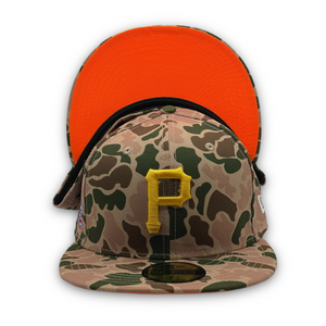 59Fifty Pittsburgh Pirates "Duck Camo" 76th World Series - Orange UV