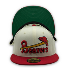 Load image into Gallery viewer, 59Fifty MiLB Portland Beavers 1956 Jersey Front 2-Tone Chrome/Red - Green UV
