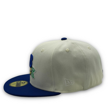 Load image into Gallery viewer, 59Fifty MiLB Vero Beach Dodgers 2-Tone Chrome/Royal - Green UV
