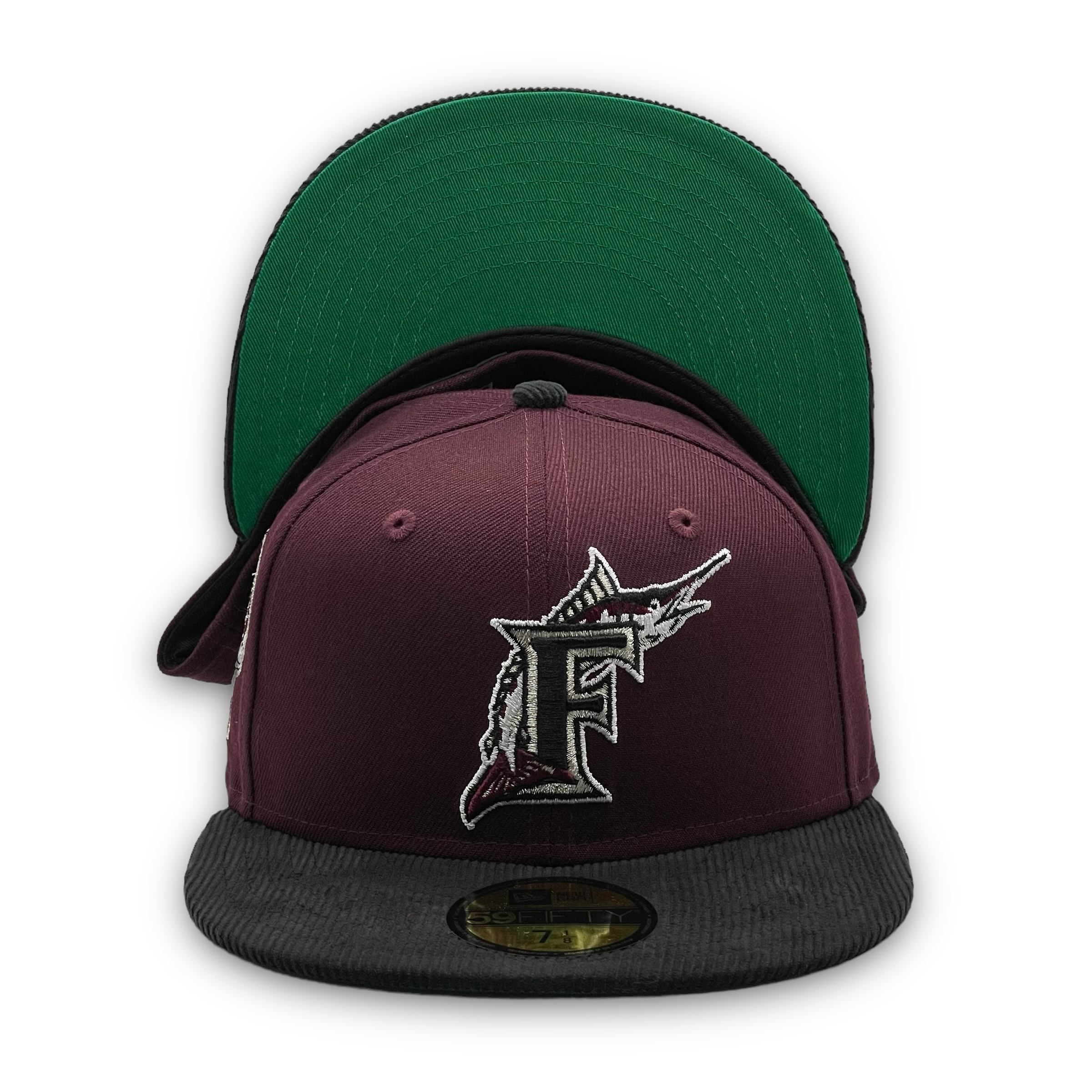 New Era Florida Marlins Pink UV (Corduroy Black/Teal)