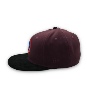 59Fifty Chicago Cubs 1990 All-Star Game 2-Tone Maroon/Black Corduroy - Green UV