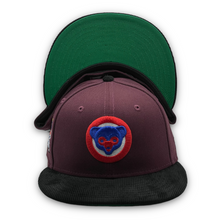 Load image into Gallery viewer, 59Fifty Chicago Cubs 1990 All-Star Game 2-Tone Maroon/Black Corduroy - Green UV
