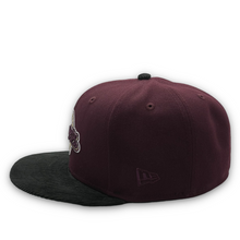 Load image into Gallery viewer, 59Fifty Milwaukee Brewers 2002 All-Star Game 2-Tone Maroon/Black Corduroy - Green UV
