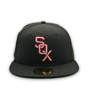 59Fifty Chicago White Sox 75 Years at Comiskey Black Crown Collection - Green UV