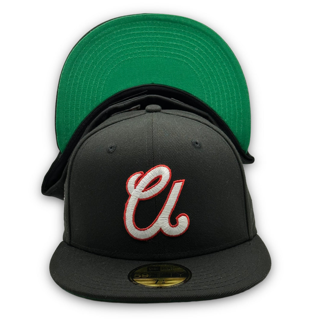 59Fifty MiLB Utica Blue Sox New York-Penn League Black Crown Collection - Green UV