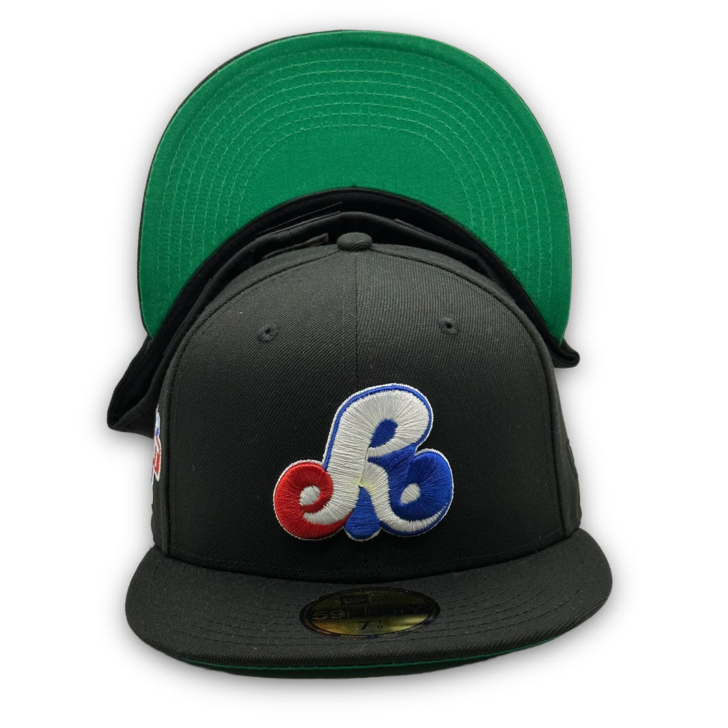 59Fifty MiLB Rockford Expos Midwest League Black Crown Collection - Green UV