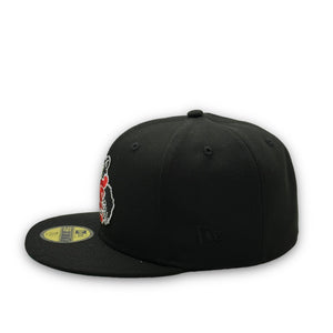 59Fifty MiLB Tennessee Smokies TS Bear Southern League Black Crown Collection - Green UV
