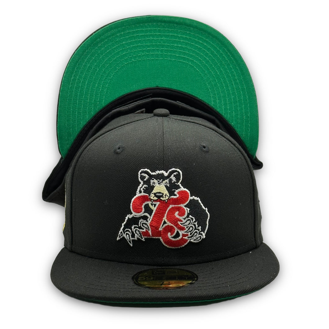 59Fifty MiLB Tennessee Smokies TS Bear Southern League Black Crown Collection - Green UV