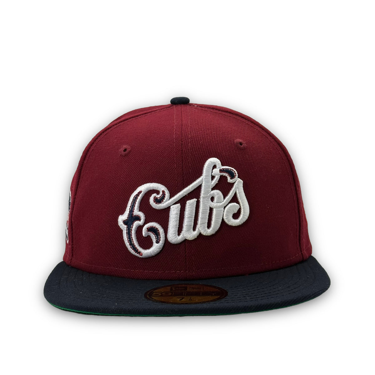 59Fifty Chicago Cubs Script 100yrs at Wrigley 2-Tone Cardinal/Navy - G ...