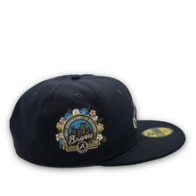Load image into Gallery viewer, 59Fifty Atlanta Braves 40th Anniversary &quot;Botanical&quot; by New Era Navy - Green UV
