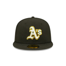 Load image into Gallery viewer, 59Fifty Oakland Athletics &quot;Citrus Pop&quot; 1974 World Series Black - Lime Green UV
