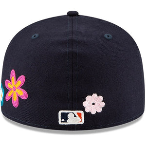 59Fifty Detroit Tigers Chain Stitch Floral Navy - Pink UV