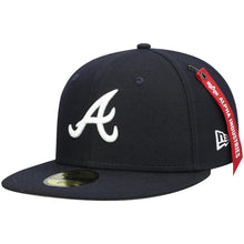 Load image into Gallery viewer, 59Fifty Atlanta Braves New Era x Alpha Industries Navy - Olive UV
