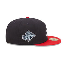 Load image into Gallery viewer, 59Fifty Atlanta Braves Comic Cloud 1995 World Series 2-Tone OTC- Icy Blue UV
