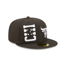 Load image into Gallery viewer, 59Fifty Chicago Bulls 2022 Draft Day Black/White - Grey UV
