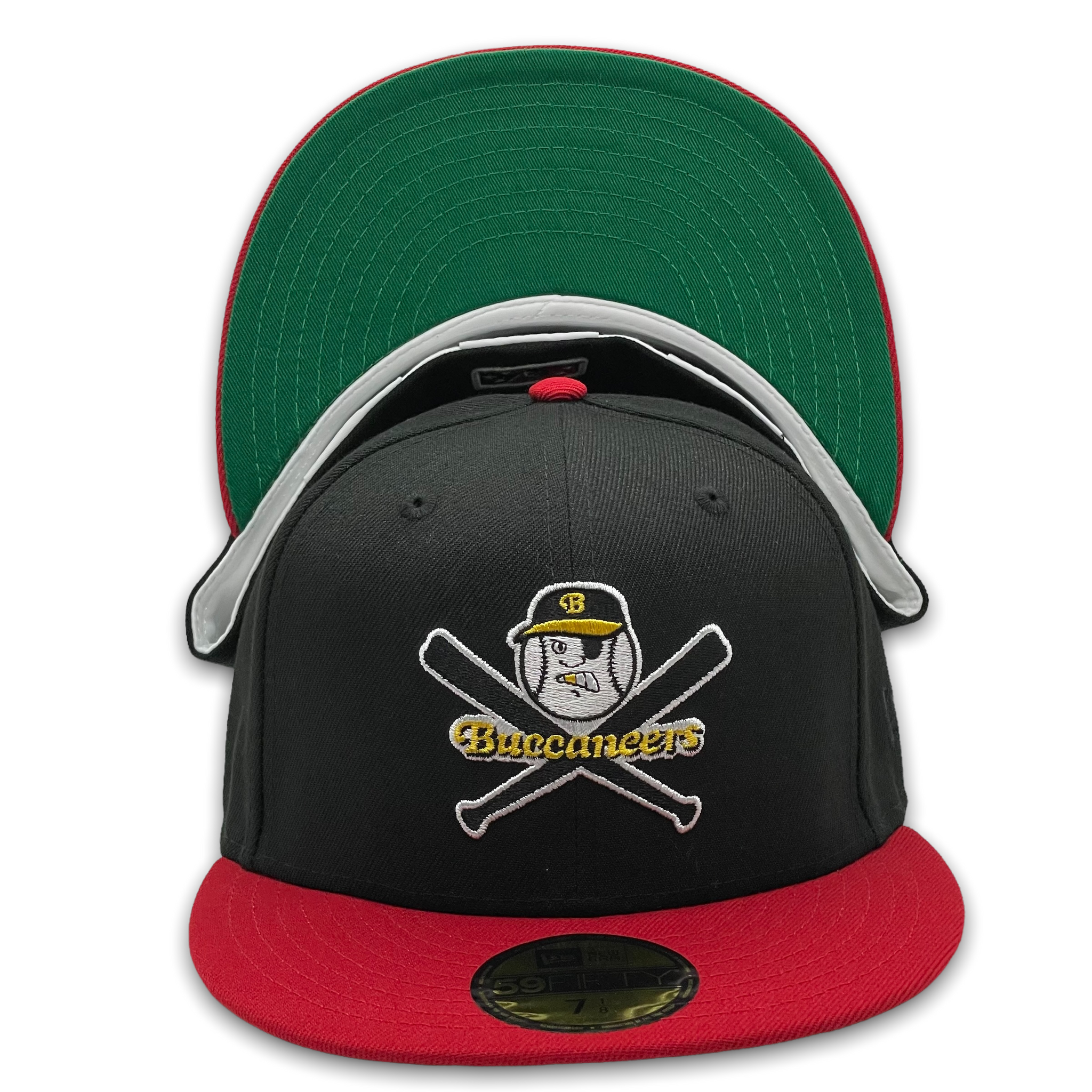 59FIFTY Salem Buccaneers 2T Black/Red - Green UV 6 7/8