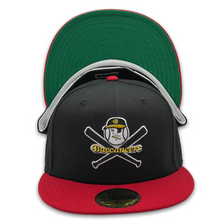 Load image into Gallery viewer, 59Fifty Salem Buccaneers 2T Black/Red - Green UV
