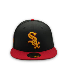 Load image into Gallery viewer, DifferentlyUptown x Burdeens 59Fifty Chicago White Sox 2005 WS Black 2-Tone - Grey UV
