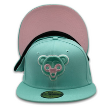 Load image into Gallery viewer, 59Fifty Chicago Cubs 1962 All Star Game Lucy Dunk Pack Seafoam Green- Pink UV
